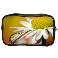 Daisy With Drops Travel Toiletry Bag (two Sides) by Siebenhuehner