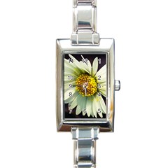 Daisy Rectangular Italian Charm Watch by Siebenhuehner