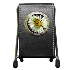 Daisy Stationery Holder Clock by Siebenhuehner