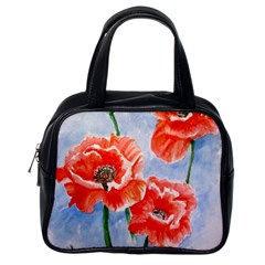 Poppies Classic Handbag (one Side)