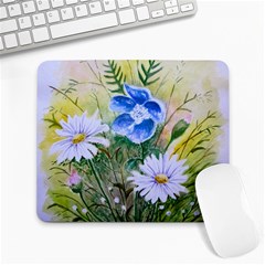 Meadow Flowers Large Mousepad by ArtByThree