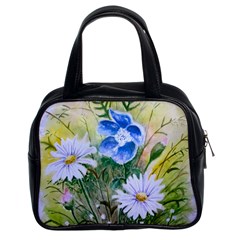 Meadow Flowers Classic Handbag (two Sides) by ArtByThree