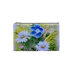 Meadow Flowers Cosmetic Bag (small) by ArtByThree