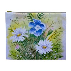 Meadow Flowers Cosmetic Bag (xl) by ArtByThree