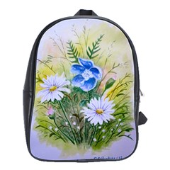 Meadow Flowers School Bag (large) by ArtByThree