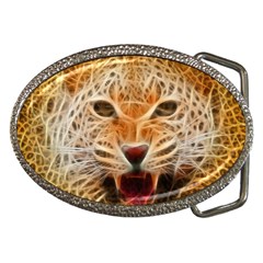 Electrified Fractal Jaguar Belt Buckle