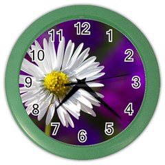 Daisy Wall Clock (color) by Siebenhuehner