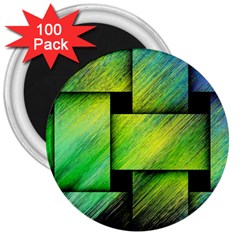 Modern Art 3  Button Magnet (100 Pack) by Siebenhuehner