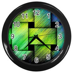 Modern Art Wall Clock (black) by Siebenhuehner