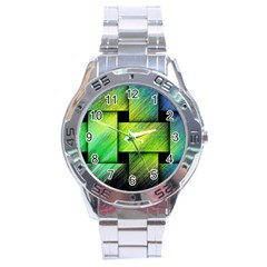 Modern Art Stainless Steel Watch (men s) by Siebenhuehner