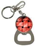 Modern Art Bottle Opener Key Chain Front