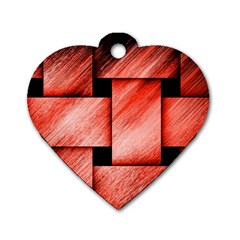 Modern Art Dog Tag Heart (two Sided) by Siebenhuehner