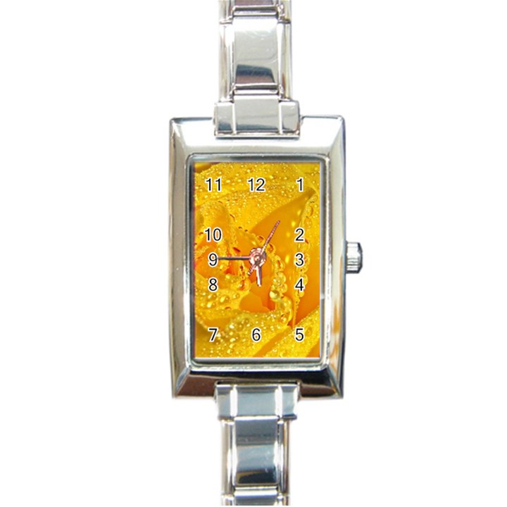 Waterdrops Rectangular Italian Charm Watch