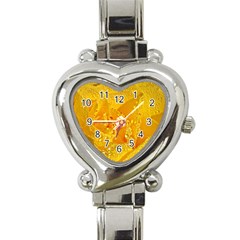 Waterdrops Heart Italian Charm Watch 