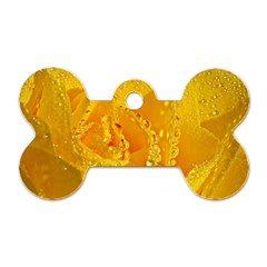 Waterdrops Dog Tag Bone (one Sided)