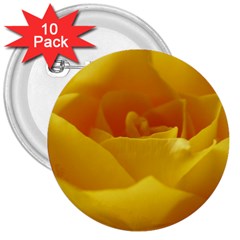 Yellow Rose 3  Button (10 Pack) by Siebenhuehner