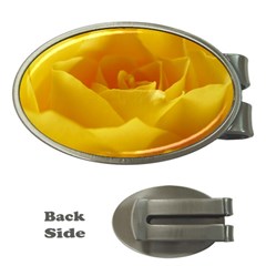 Yellow Rose Money Clip (oval)