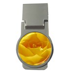 Yellow Rose Money Clip (Round) Front