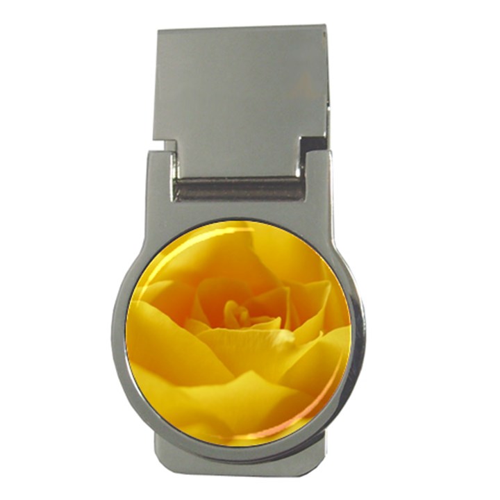 Yellow Rose Money Clip (Round)