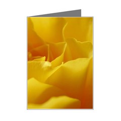 Yellow Rose Mini Greeting Card by Siebenhuehner