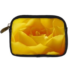 Yellow Rose Digital Camera Leather Case by Siebenhuehner