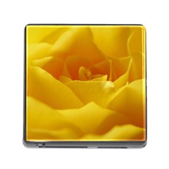 Yellow Rose Memory Card Reader With Storage (square) by Siebenhuehner