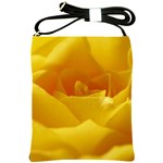 Yellow Rose Shoulder Sling Bag Front