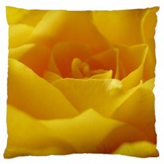 Yellow Rose Large Cushion Case (two Sided)  by Siebenhuehner