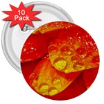 Waterdrops 3  Button (10 pack) Front