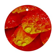 Waterdrops Round Ornament (Two Sides)