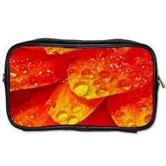 Waterdrops Travel Toiletry Bag (two Sides) by Siebenhuehner