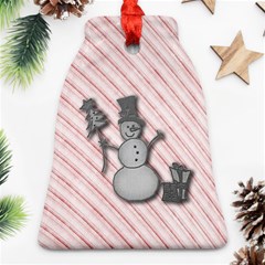 Happy Little Snowman Bell Ornament