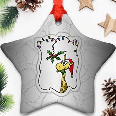 The Hungry Giraffe Star Ornament