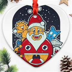 Jolly Season Heart Ornament