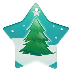 Winter Paradise Star Ornament (two Sides)