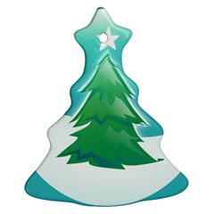 Winter Paradise Christmas Tree Ornament (two Sides)