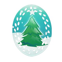 Winter Paradise Ornament (oval Filigree)