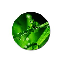 Waterdrops Drink Coaster (round) by Siebenhuehner