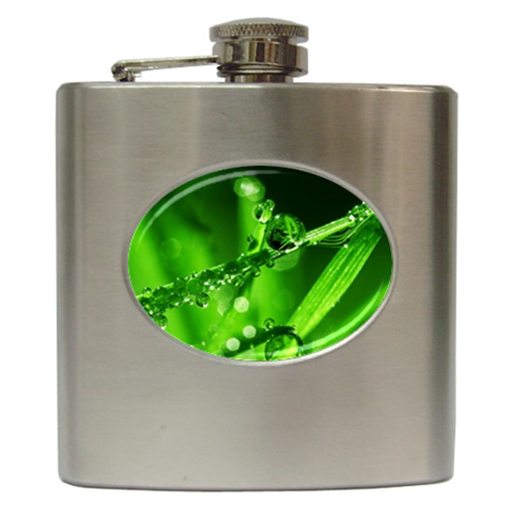 Waterdrops Hip Flask