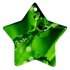 Waterdrops Star Ornament (two Sides) by Siebenhuehner