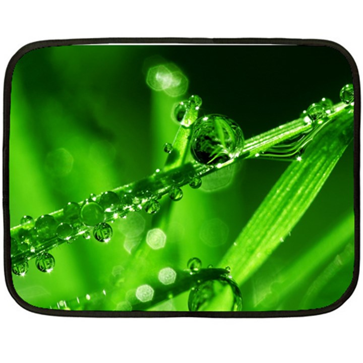 Waterdrops Mini Fleece Blanket (Two Sided)