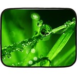 Waterdrops Mini Fleece Blanket (Two Sided) 35 x27  Blanket Back