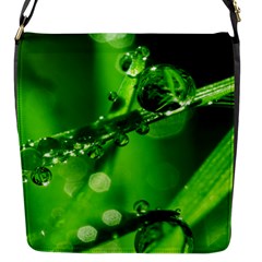 Waterdrops Flap Closure Messenger Bag (small) by Siebenhuehner