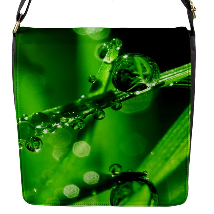 Waterdrops Flap closure messenger bag (Small)