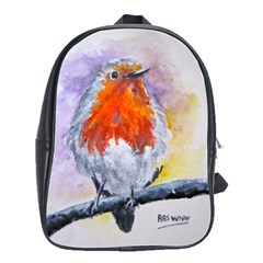 Robin Red Breast School Bag (large)