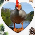 Geese Heart Ornament Front