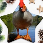 Geese Star Ornament (Two Sides) Front