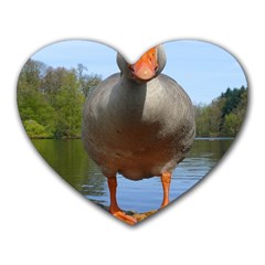 Geese Mouse Pad (heart) by Siebenhuehner