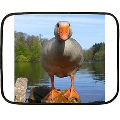 Geese Mini Fleece Blanket (two Sided) by Siebenhuehner