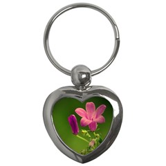 Campanula Close Up Key Chain (heart) by Siebenhuehner